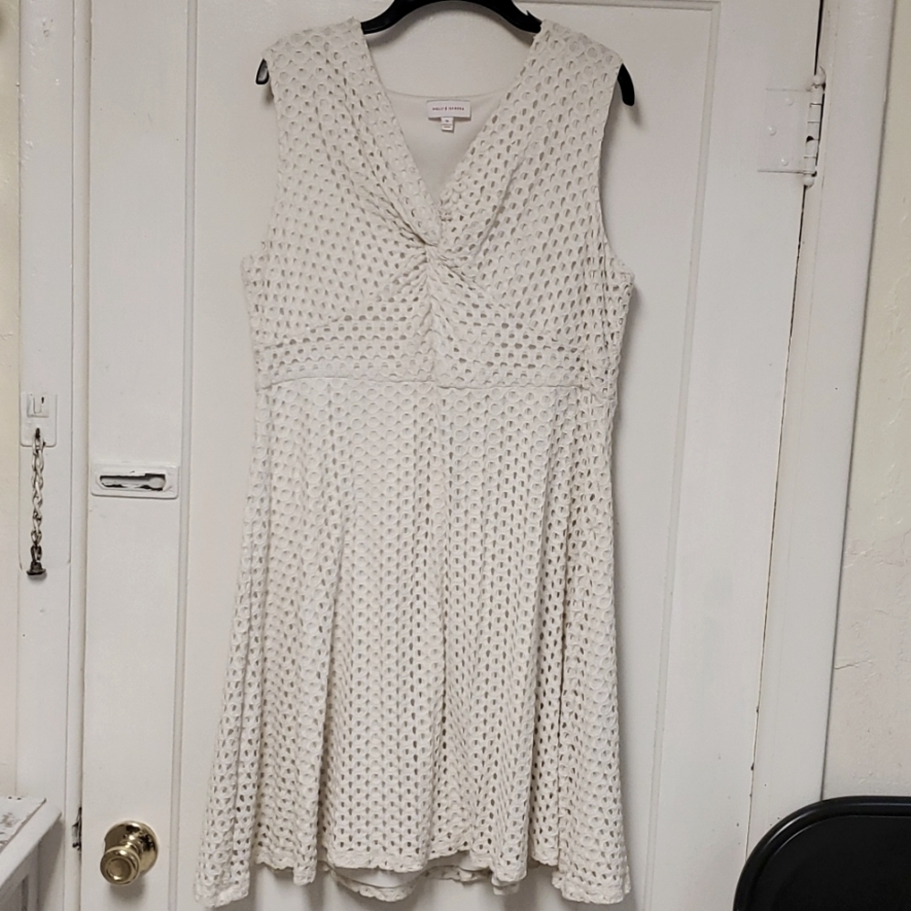 White eyelet dress